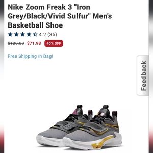 Mens Nike Zoom Freak 3
